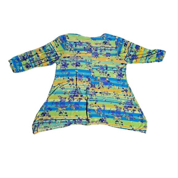 Women's Flirty Pink Floral Dress 1X - Picture 4 of 4